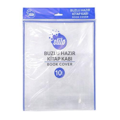 Stilo Hazır Kitap Kabı 10Lu Şeffaf Buzlu - 1 paket