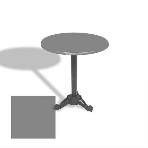 Dockers Çipa Döküm Ayak Yuvarlak Masa Çap 90cm - (Werzalit, Wermodin ve Allzalit Tabla) - Koyu Gri