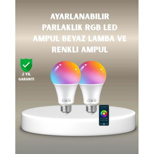 Akıllı 9w Rgbw Led Ampul, Tasaruflu Romantik Işıklı