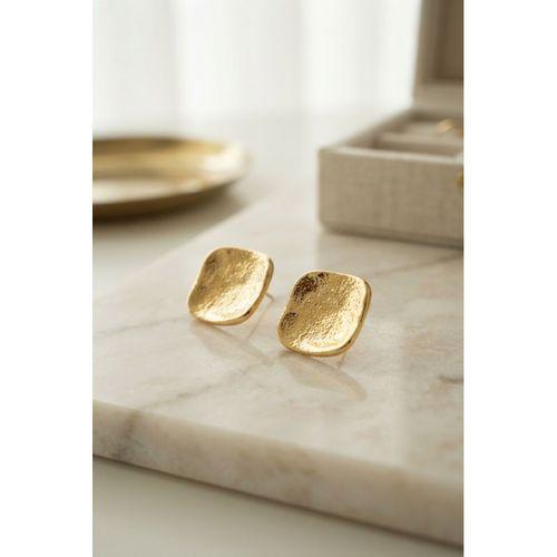 316L Çelik Gold Renk Ters Bombe Model Küpe