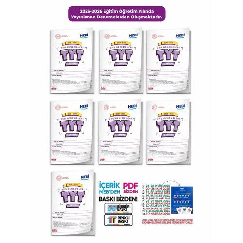2026 ÖSYM YKS-TYT MEBİ OGM Deneme Paketi Güncel 7lİ SET (Seri Deneme Paketi) BASKI ÜCRETİ