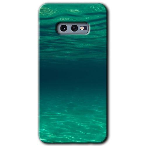 Samsung Galaxy S10e Kılıf Baskılı Kapak - Derin Deniz + 5D Tam Kaplayan Cam