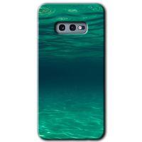 Samsung Galaxy S10e Kılıf Baskılı Kapak - Derin Deniz + 5D Tam Kaplayan Cam