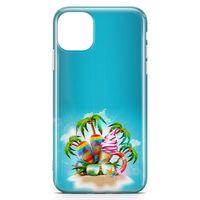 Apple iPhone 11 Pro Max Kılıf Terlik Gözlük Dondurma Arka Kapak Koruma Desenli Full Koruyucu