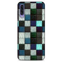 Samsung Galaxy A50s Kılıf Patchwork (46) Core Armor Kılıf Gri Cam Göbeği