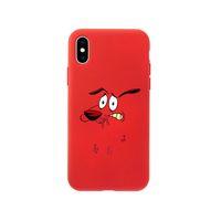 iPhone Xs Max Pink Panther Tasarımlı Kırmızı Telefon Kılıfı
