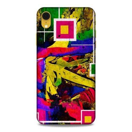 Lopard Apple iPhone XR Uyumlu Kılıf Soyut Sanat (48) Desenli Bumper Kılıf