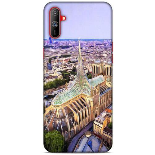 Oppo Realme C3 Kılıf Dünya Mimarisi (8) Baskılı Kılıf Notre Dome