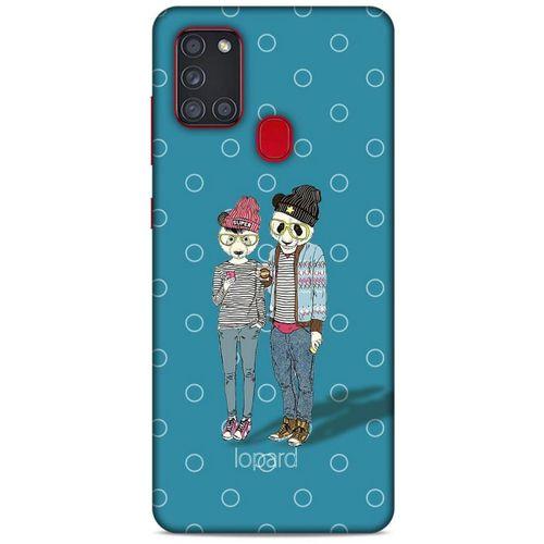 Samsung Galaxy A21s Kılıf FunnyMaX (16) Kalın Kılıf Mavi