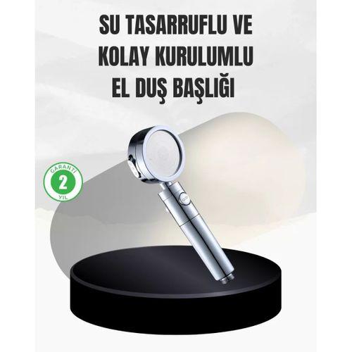 Kolay Montajlı 3 Modlu Yüksek Basınç Duş Başlığı