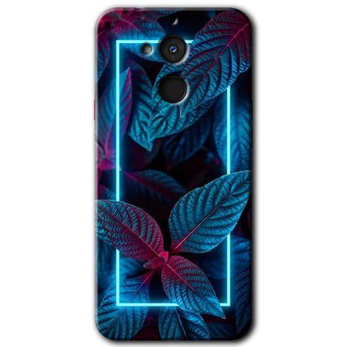 MRCİLETİSİM General Mobile GM 8 Kılıf HD Desen Baskılı Arka Kapak + Temperli Cam - Mekanik Yaprak 4