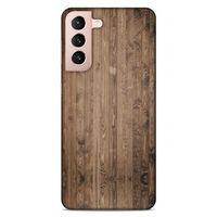 Lopard Samsung Galaxy S21 Uyumlu Kılıf Wood'X (6) Silikon Kılıf Desenli