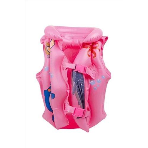 Pembe Desenli 3-7 yaş Havuz Ve Deniz Can Yeleği Yüzme Öğrenme