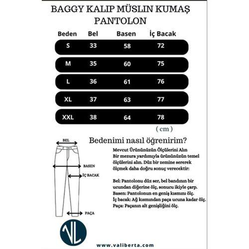 Hafif ve Rahat Müslin Baggy Erkek Pantolon - Lacivert