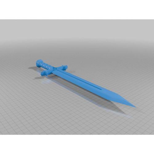 3D baskı dekoratif 3D kılıç modeli (Bu ürün Sadece Plastik parçadır - Almadan Önce Soru Sorabilirsiniz)