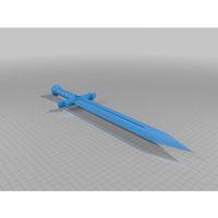 3D baskı dekoratif 3D kılıç modeli (Bu ürün Sadece Plastik parçadır - Almadan Önce Soru Sorabilirsiniz)