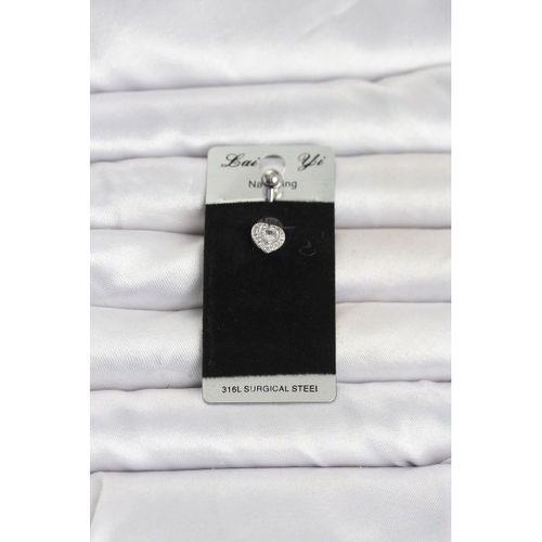 316L Cerrahi Çelik Minimal Kalp Model Göbek Piercing
