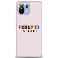Xiaomi Mi 11 Lite Kılıf HD Baskılı Kılıf - Renkli Friends + Tam Ekran Koruyucu