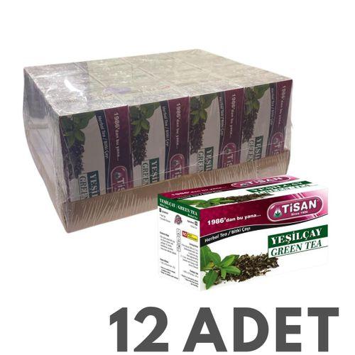 Yeşilçay (Yeşil Çay) Bitki Çayı 20 Sallama Poşet 12 Adet