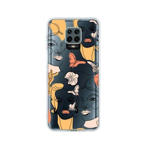 Redmi Note 9 Pro Line Style Desenli Premium Şeffaf Silikon Kılıf