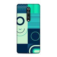 Xiaomi Mi 9T Pro Uyumlu Kılıf Insomnia (10) Full Koruma Kılıfı Yeşil Lacivert