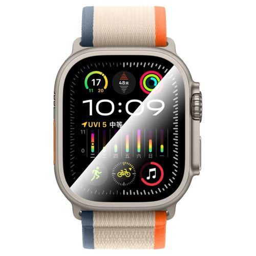 Apple Watch Ultra 49mm CaseWorld Alloy Serisi Safir Akıllı Saat Temperli Cam Ekran Koruyucu