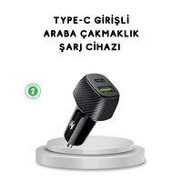 38w Araç Şarj Cihazı Type-c Pd Usb Hızlı Şarj Çift Port