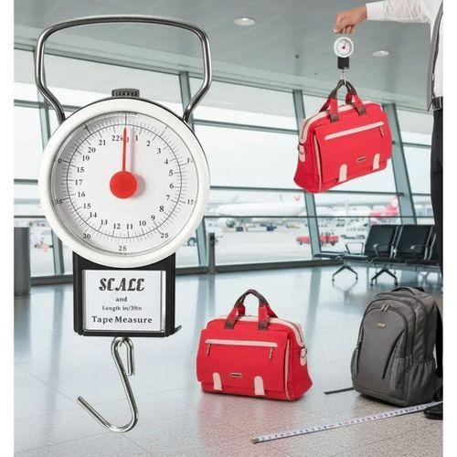 22 Kg/50lb Kancalı Tartı Aleti 1 Metre Mezuralı Askılı Balıkçı Terazisi