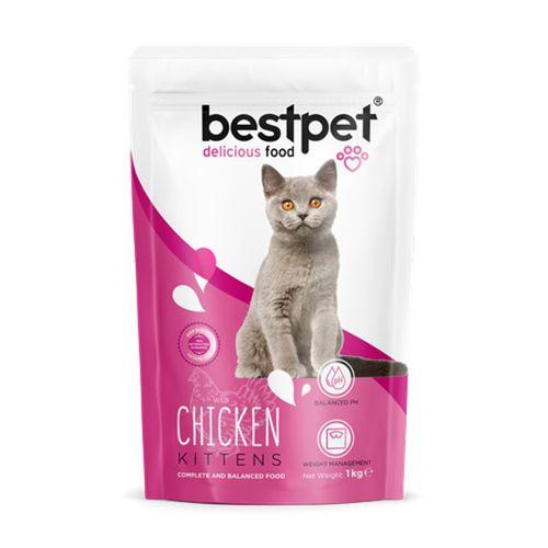 Bestpet Yavru Kediler İçin, Tavuk Etli Ve Pirinçli Kuru Mama 1 kg