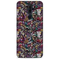Graffitix (4) Desenli Silikon Kapak Oppo A5 2020 Kılıf