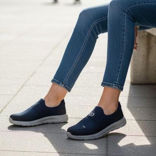 Black Sea 527 Lacivert-Gri Bağacaksız Hafif Fuspetli Ortapedik Spor Ayakkabı