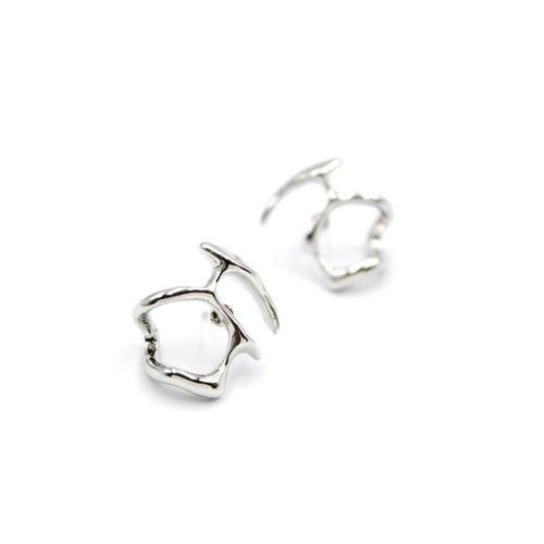 Metal Küpe - Gümüş