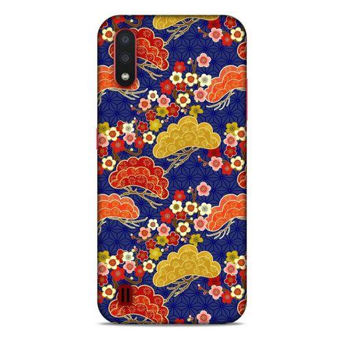 Samsung Galaxy A01 Kılıf Japonya (50) Shockproof Kılıf Renkli Çiçekler