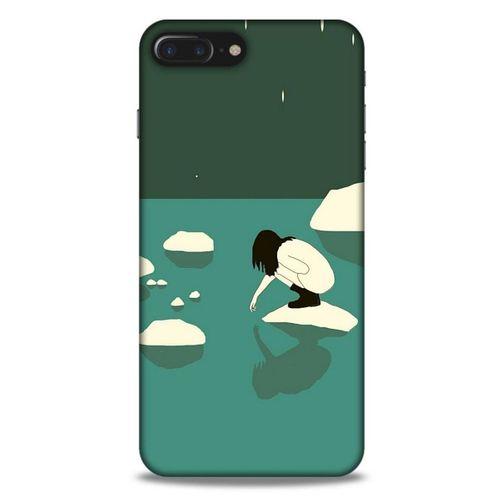 Apple Iphone 7 Plus Kılıf Depresyon (8) Baskılı Kılıf Siyah Kahverengi