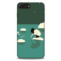 Apple Iphone 7 Plus Kılıf Depresyon (8) Baskılı Kılıf Siyah Kahverengi