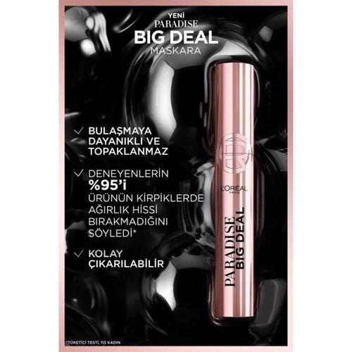 L'Oreal Paris Paradise Big Deal Maskara - Siyah 9.9 ml