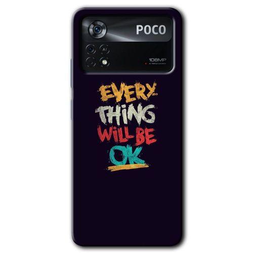 Potkal Hediye Fabrikası Poco x4 Pro Kılıf HD Desen Baskılı Arka Kapak - Everything