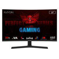 RAYDIN EG27RFA-300HZ, 27’’, 1ms, 300Hz, Full HD, 2xHDMI, DP, Hoparlör, VA LED, R1500 Curved, Yükseklik Ayarlı Ayak, Frameless, FreeSync Gaming Monitör