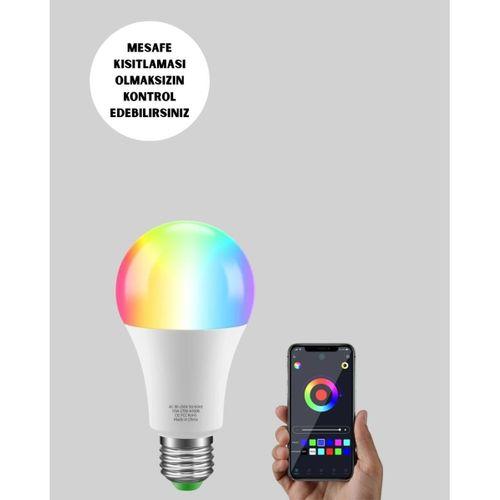 Kumanda Destekli Çok Renkli Akıllı Led Ampul Yeni Nesil