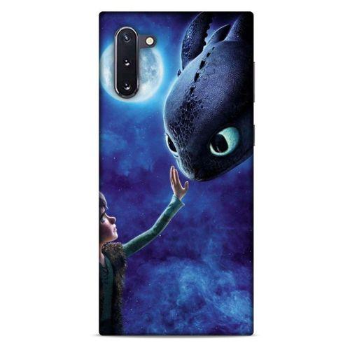 Samsung Galaxy Note 10 Kılıf Dragons (40) Fit Silikon Kılıf Ejderha Takım Yıldızı