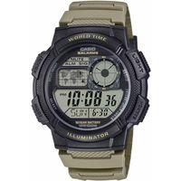 Casio AE-1000W-5AVDF Quartz Dijital Silikon Kahverengi 10 ATM 45 mm Erkek Kol Saati