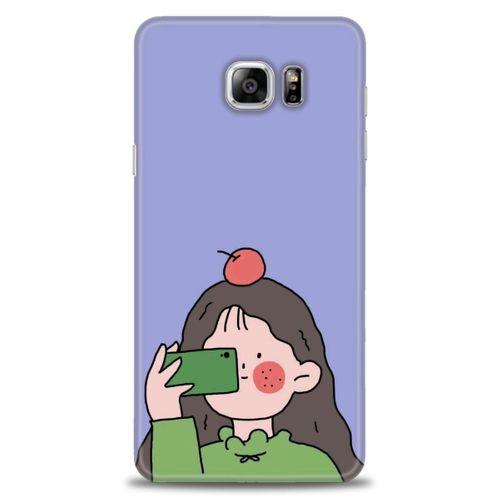 Samsung Galaxy Note 5 Kılıf HD Baskılı Kılıf - Yeşil Kız + Tam Ekran Koruyucu