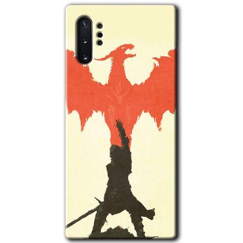 Galaxy Note 10 Plus Kılıf HD Desen Baskılı Arka Kapak - Dragon Hunter 1 + Kırılmaz Cam