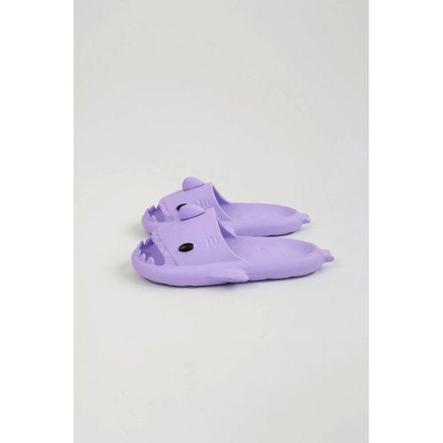 WG500 Köpekbalığı Mor Unisex Tam Ortopedik Terlik Shark Slides