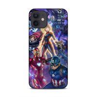 Apple iPhone 12 Uyumlu Kılıf BMovie (37) Silicone Cover Kaptan Amerika