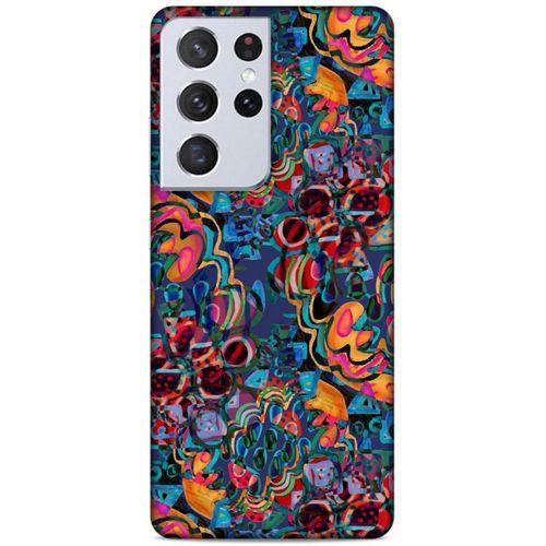 Lopard Samsung Galaxy S21 Ultra Uyumlu Kılıf Soyut Sanat (28) Desenli Arka Kapak