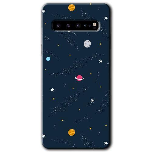 Samsung Galaxy S10 Plus HD Baskılı Kılıf + 9D Tam Ekran Koruyucu - Çizim Gezegen