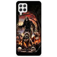 Samsung Galaxy A22 Uyumlu Kılıf Motorsiklet (28) Arka Kapak İskelet