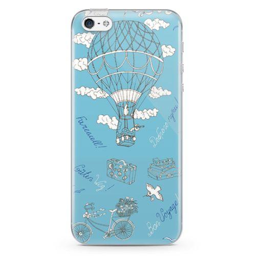 Apple iPhone 5 Kılıf Vintage Seyahat Arka Kapak Koruma Desenli Full Koruyucu