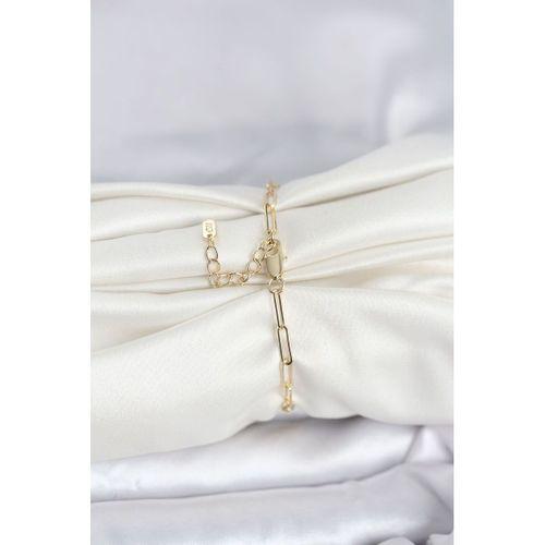 CM 14K Gold Renk Ataç Zincir Model Kadın Bileklik